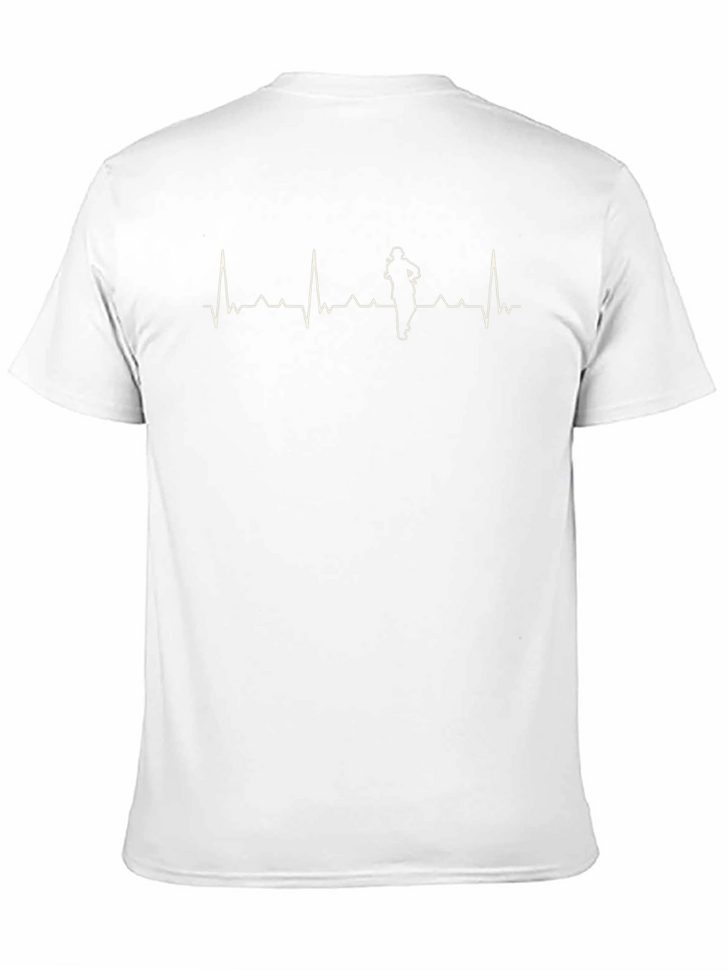 Running Heartbeat Graphic T-Shirt - Black