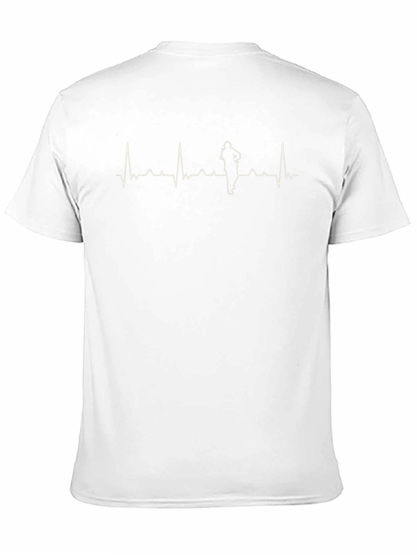 Running Heartbeat Graphic T-Shirt - Black