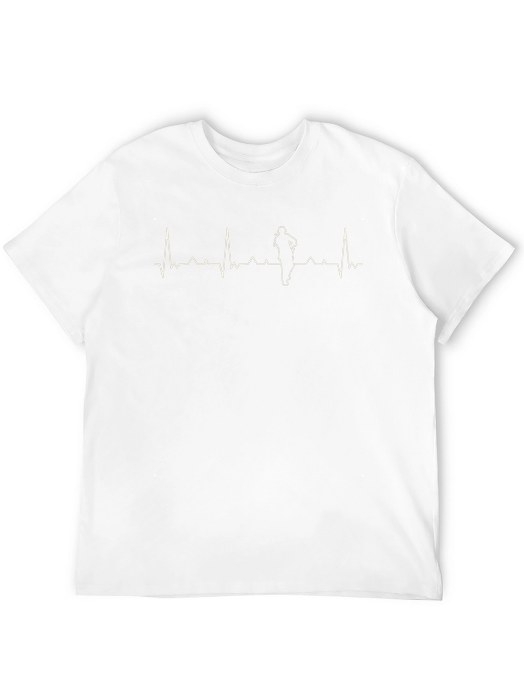 Running Heartbeat Graphic T-Shirt - Black