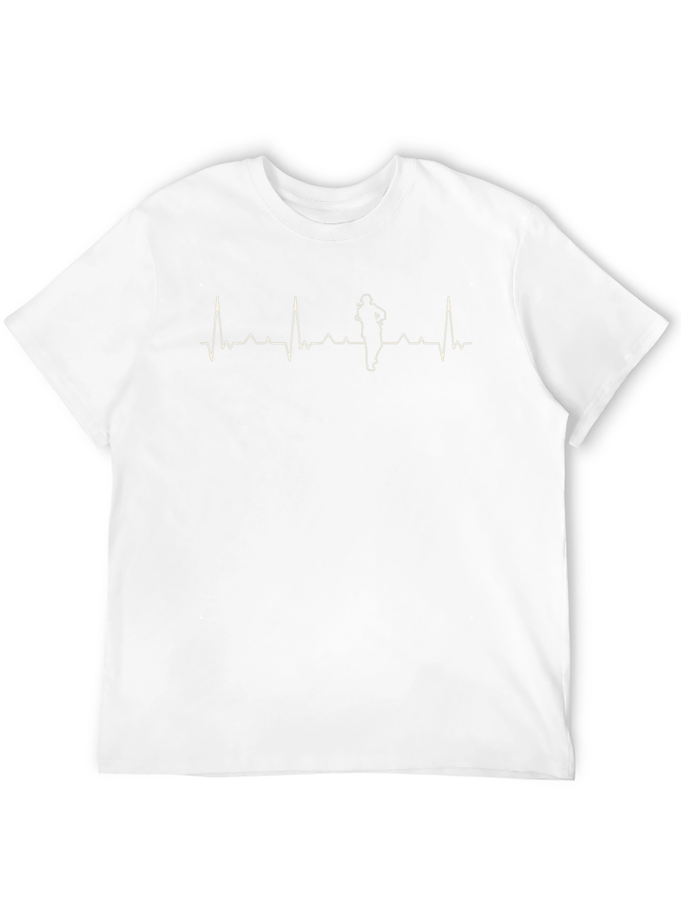Running Heartbeat Graphic T-Shirt - Black