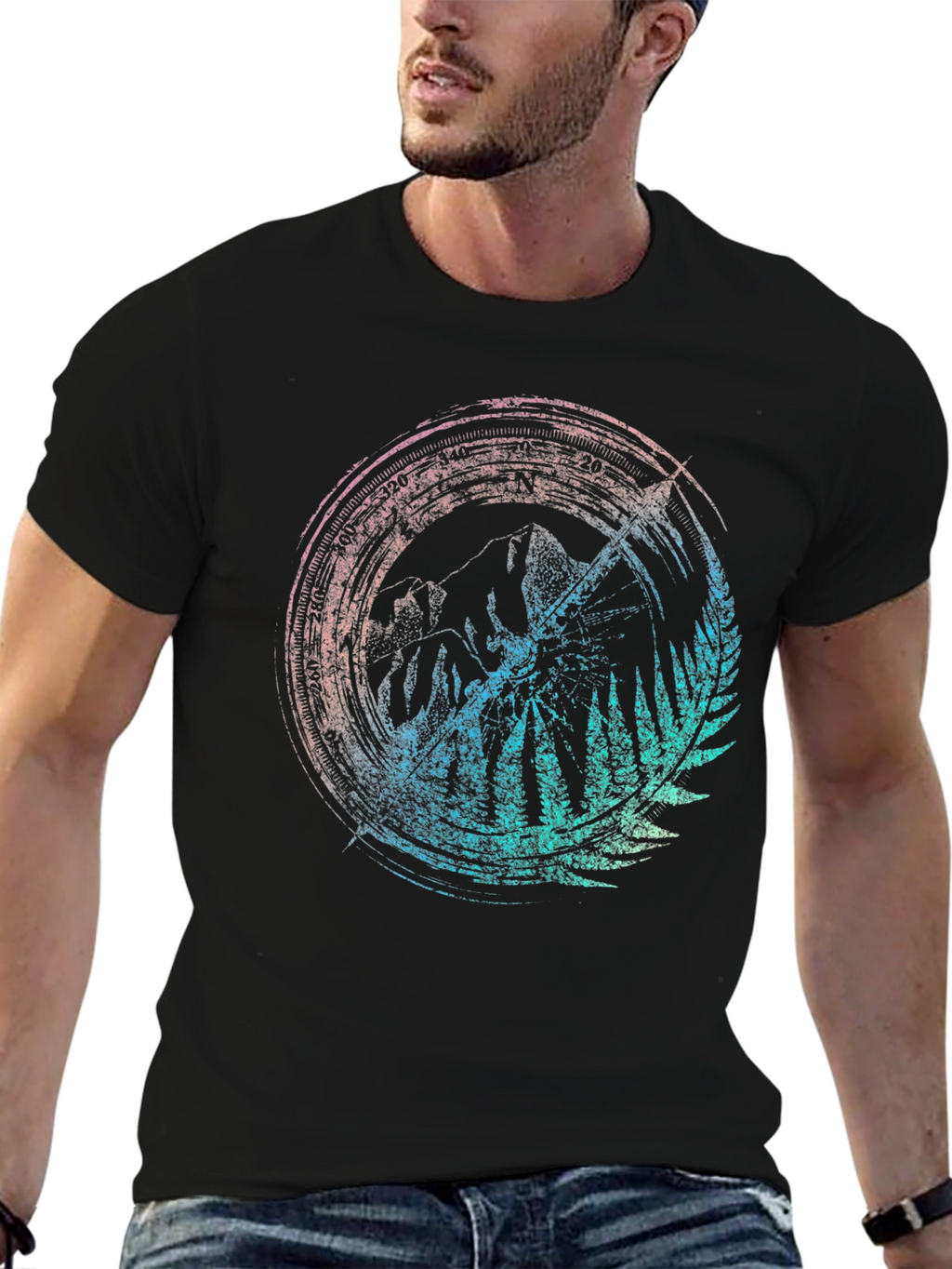 Mountain Graphic T-Shirt - Nature Inspired Print