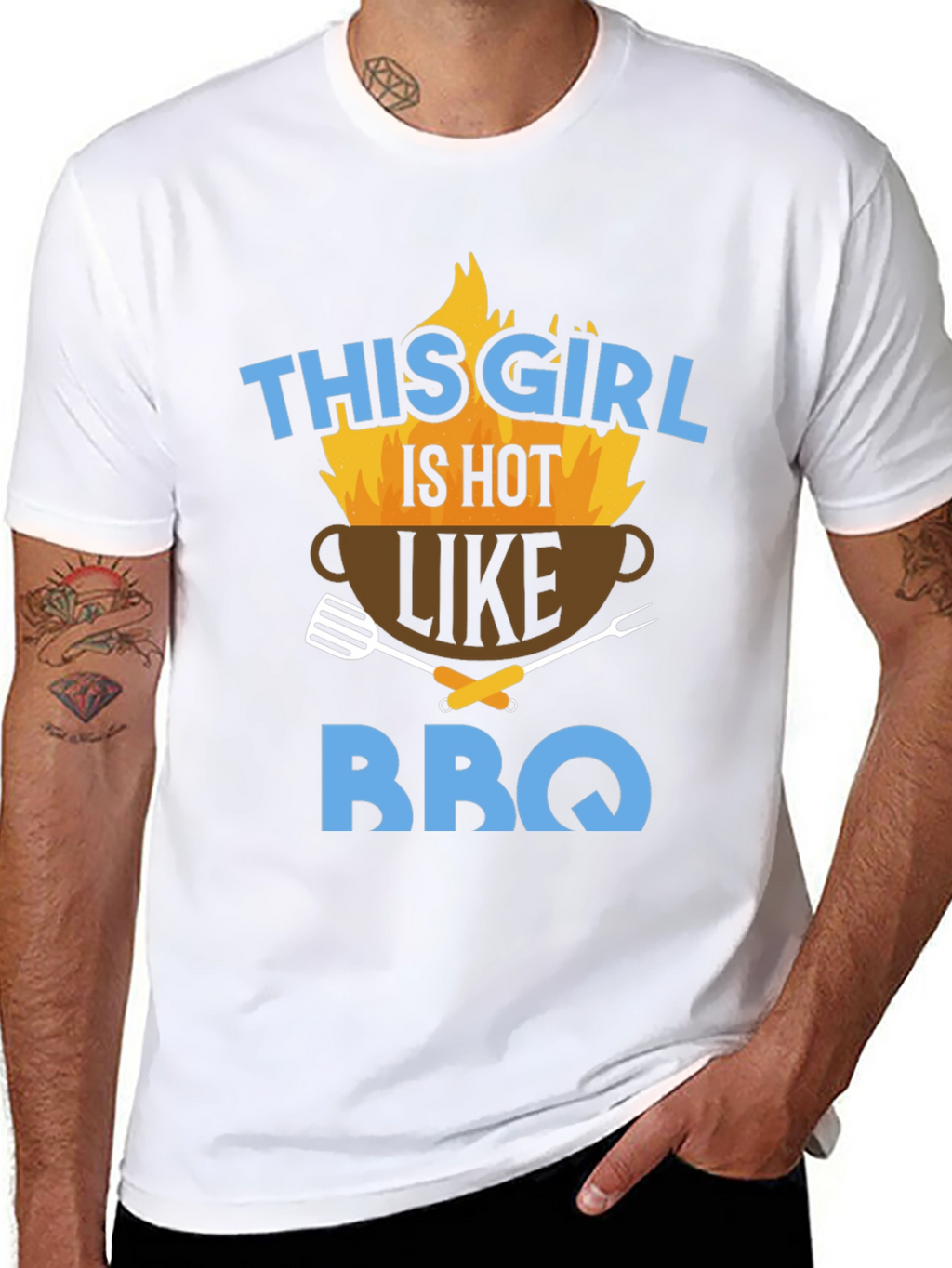 Hot BBQ Girl Graphic Tee