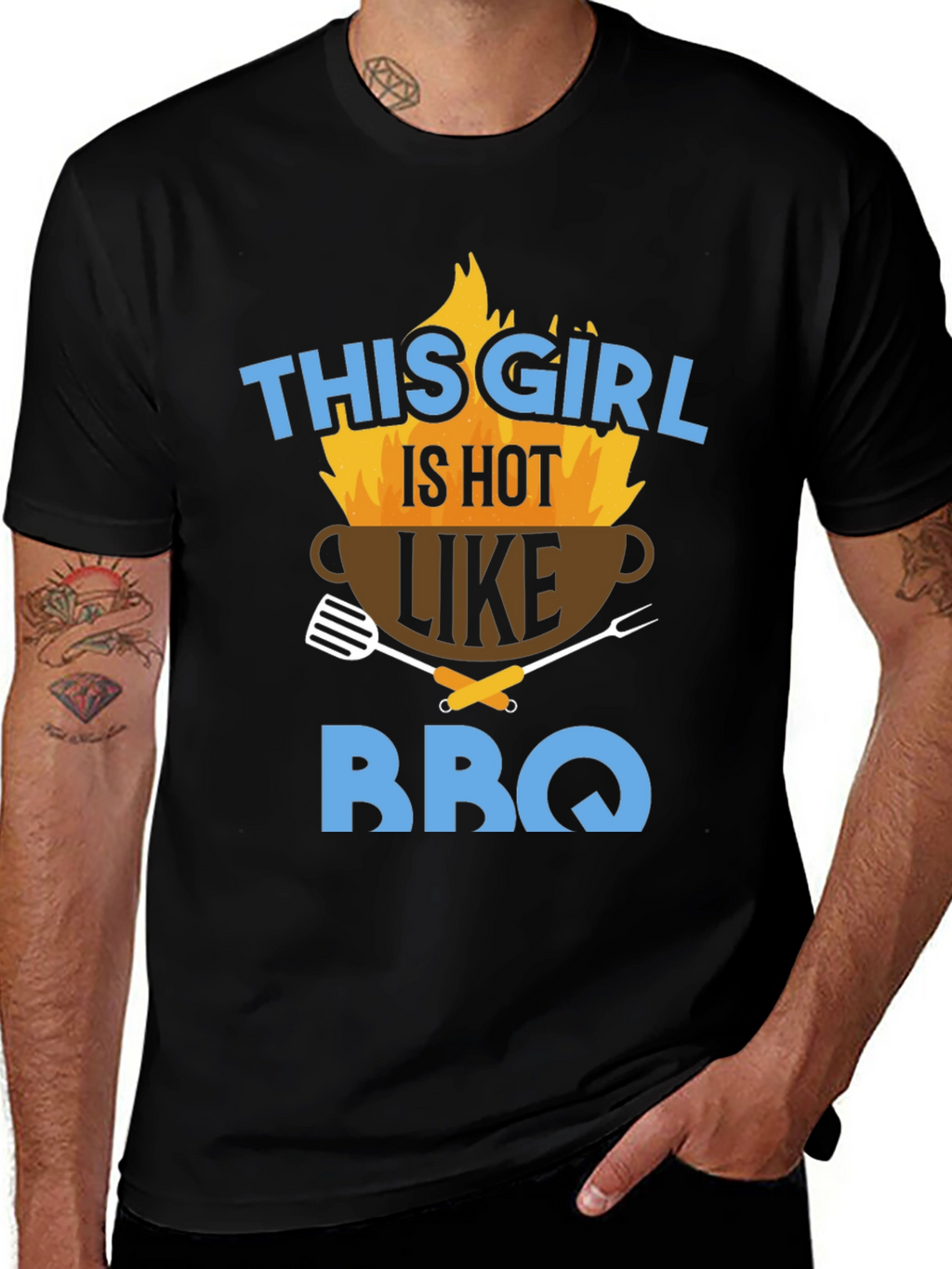 Hot BBQ Girl Graphic Tee