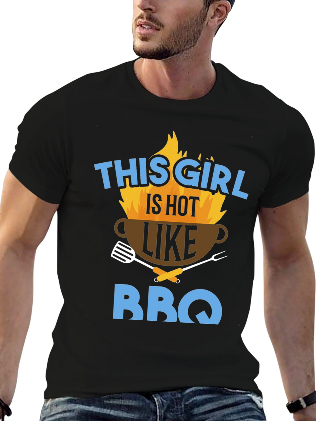 Hot BBQ Girl Graphic Tee