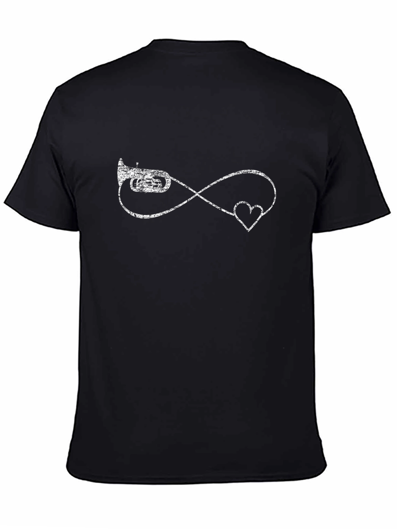 Music Lovers Tee - Tuba & Heart Infinity Design