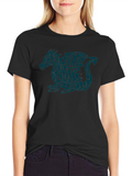 Dragon Rises Graphic T-Shirt - Black Crew Neck Tee