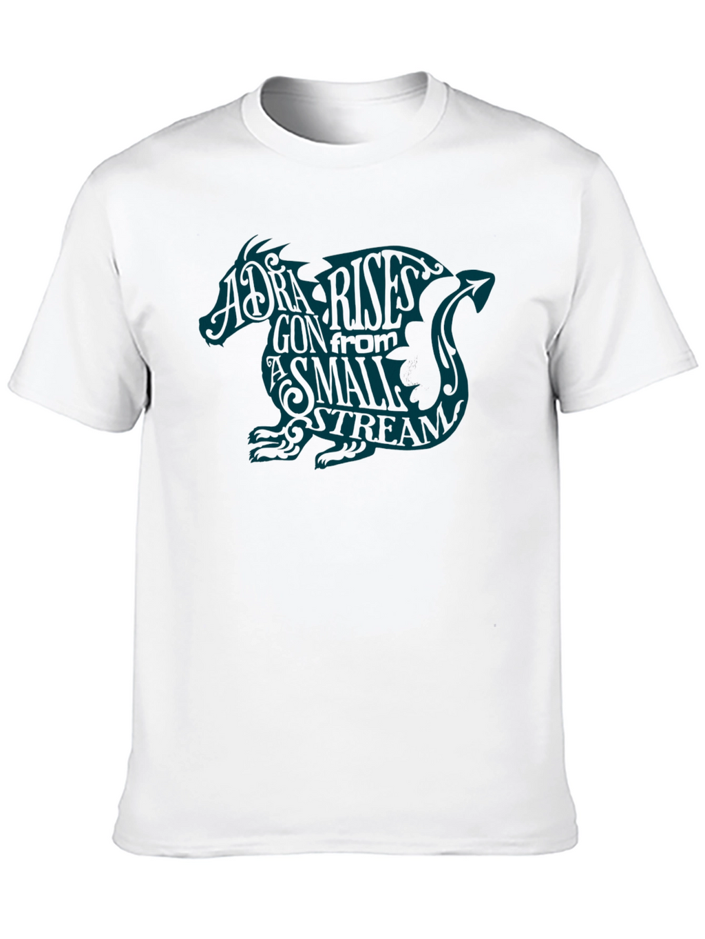 Dragon Rises Graphic T-Shirt - Black Crew Neck Tee