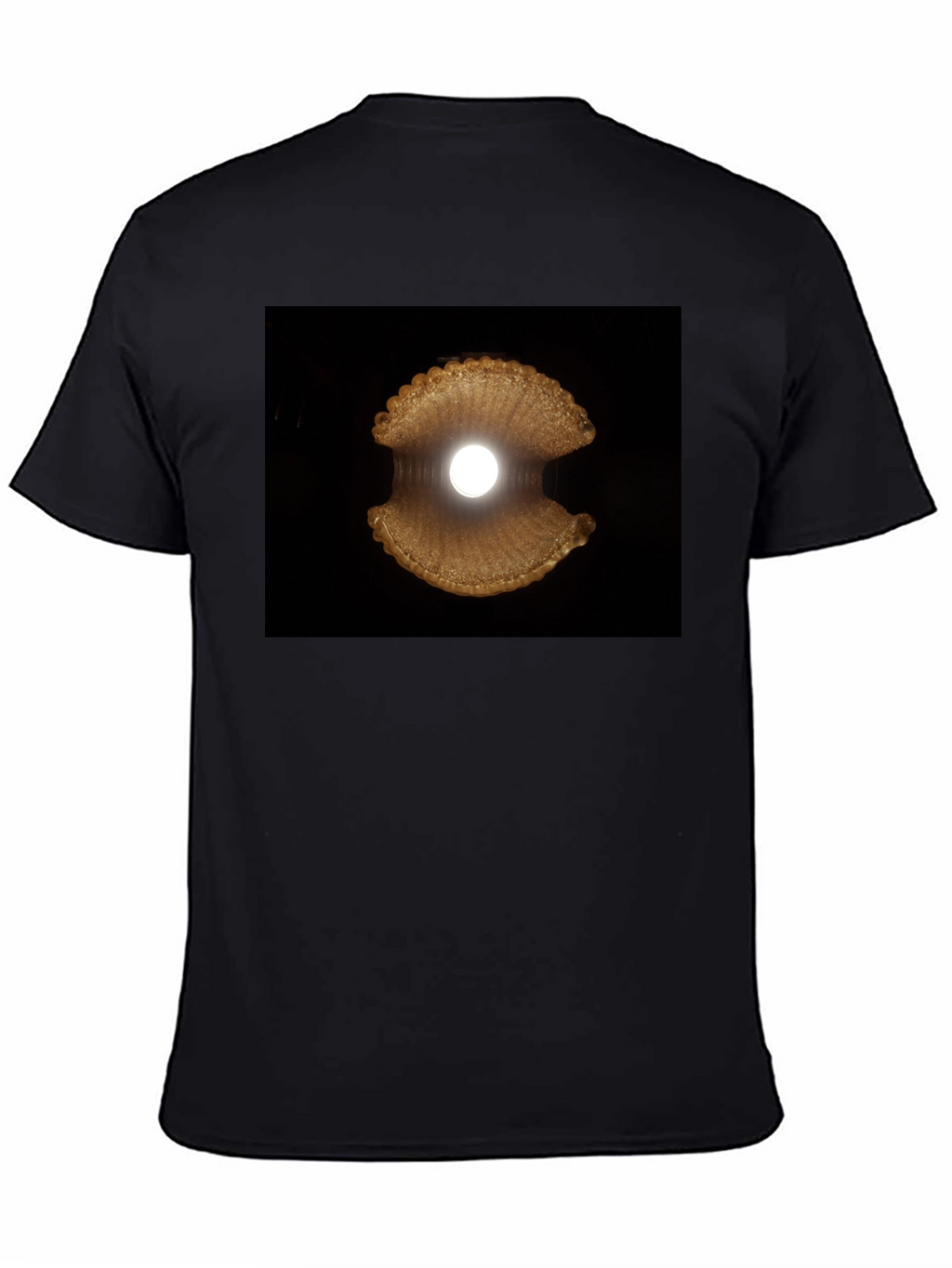 Abstract Sea Shell Graphic Tee - Modern Black T-Shirt