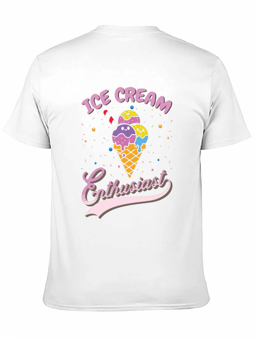 Ice Cream Enthusiast Graphic T-Shirt