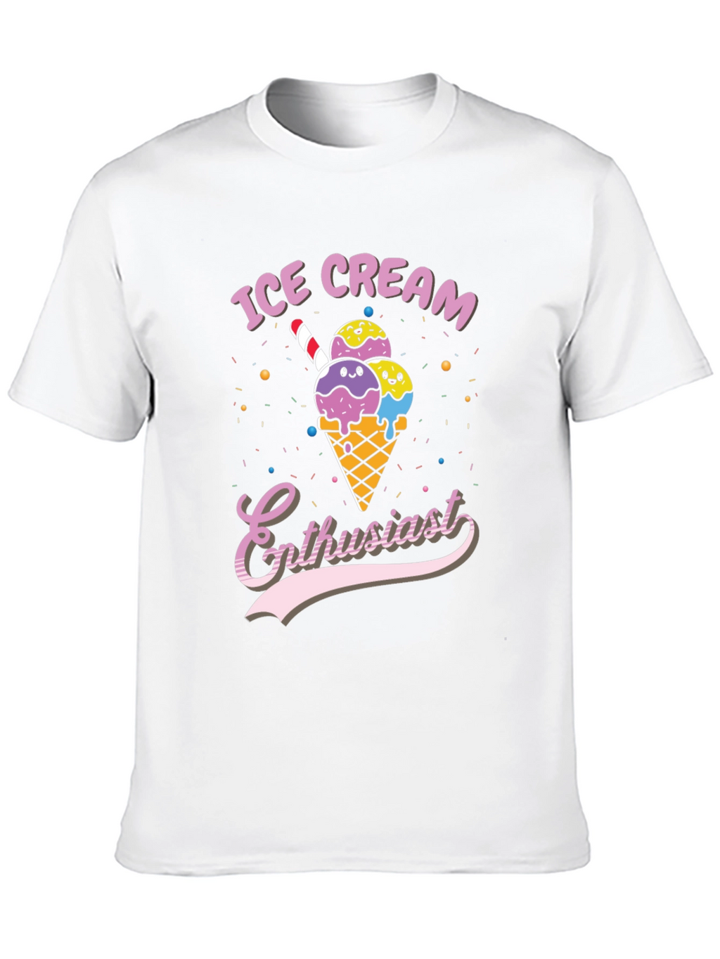 Ice Cream Enthusiast Graphic T-Shirt