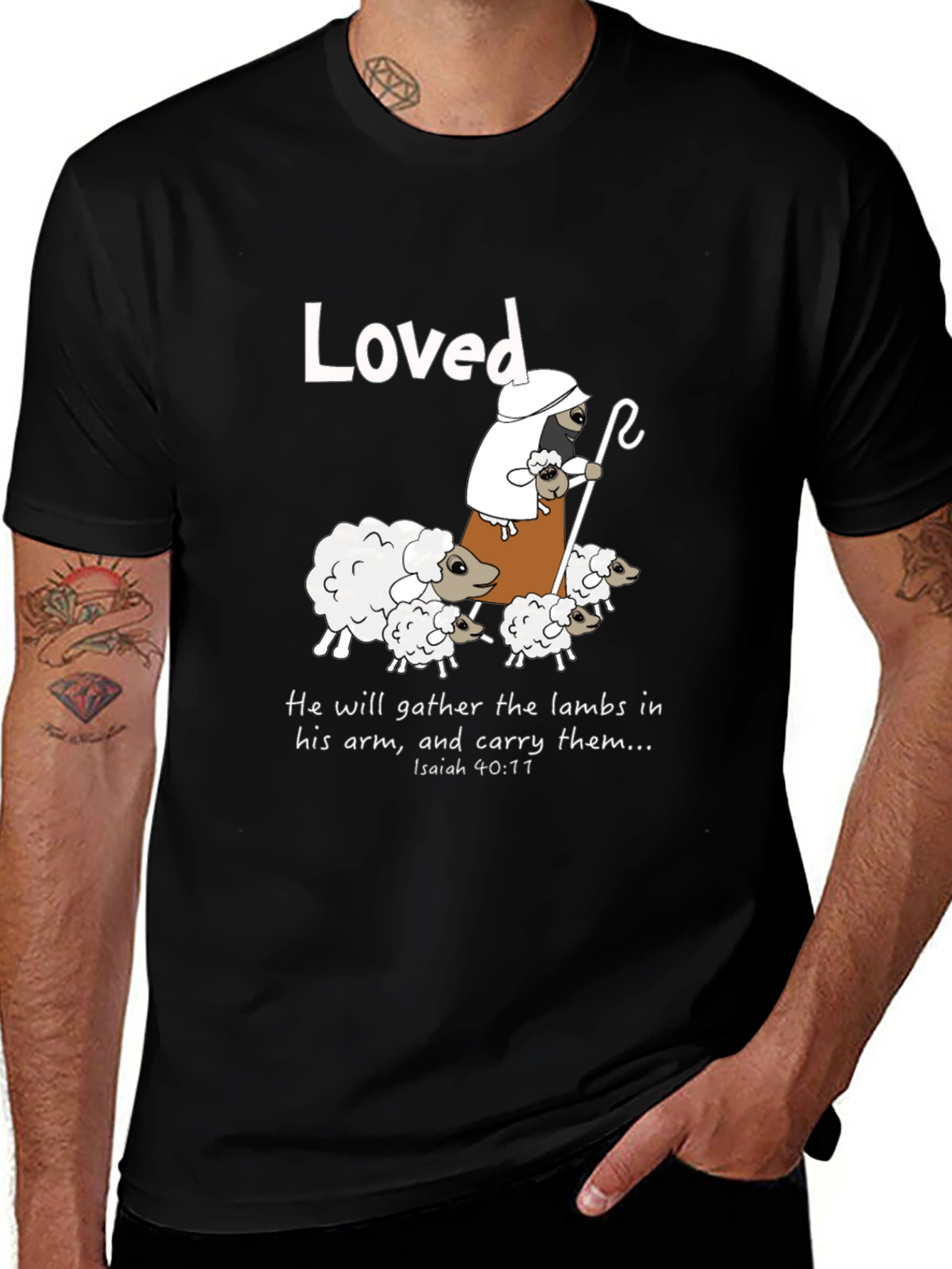 Loved Sheep Graphic T-Shirt