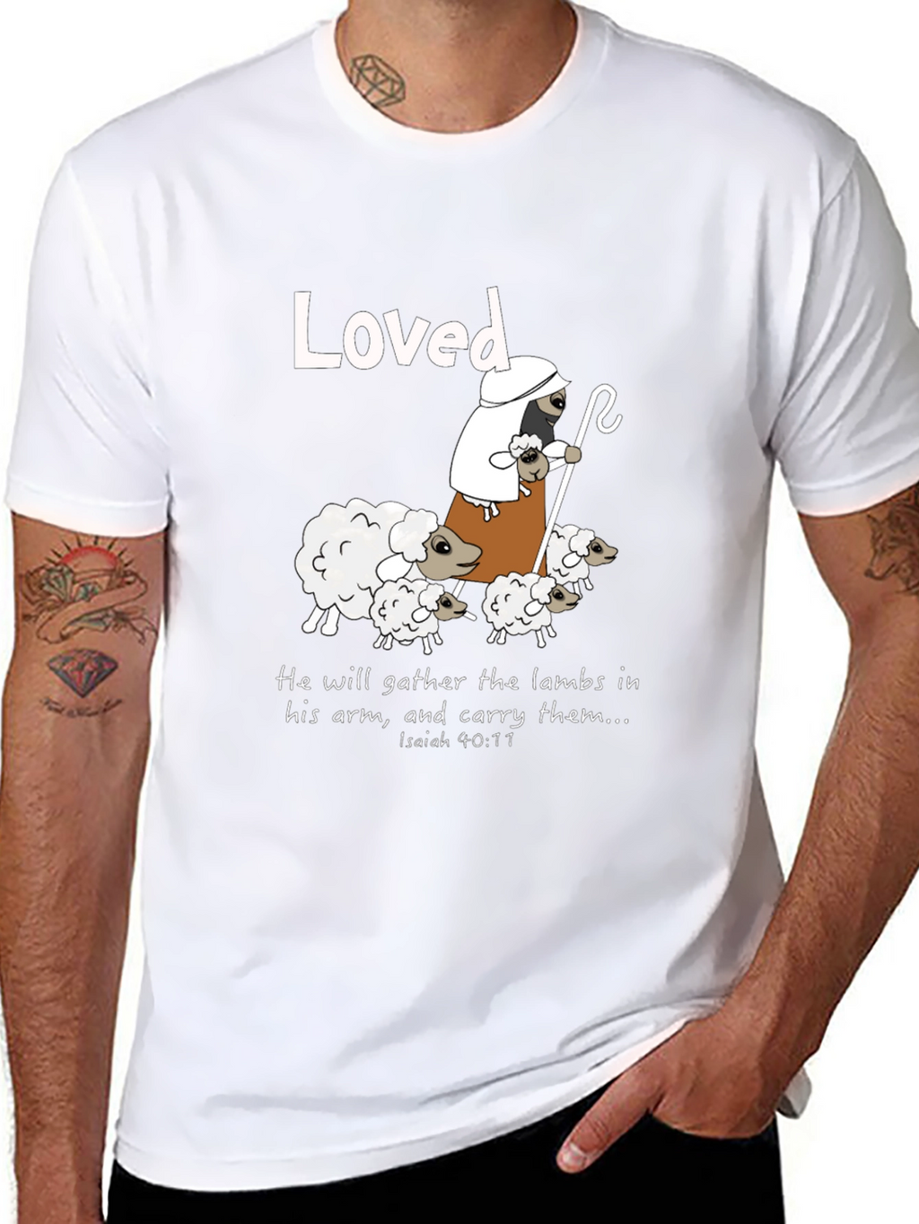 Loved Sheep Graphic T-Shirt