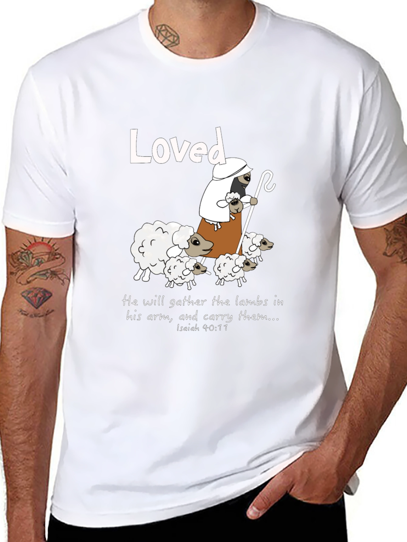 Loved Sheep Graphic T-Shirt