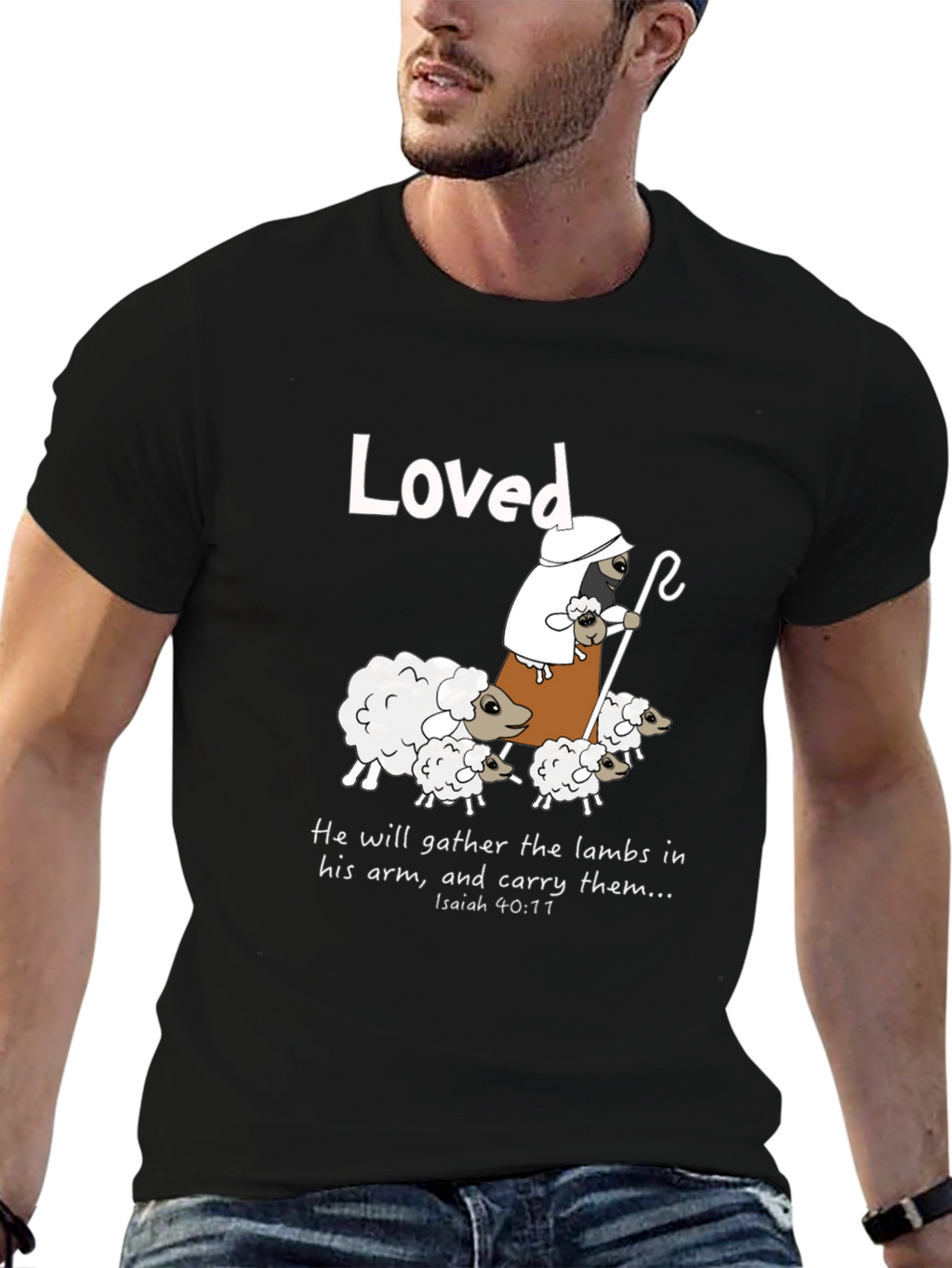 Loved Sheep Graphic T-Shirt