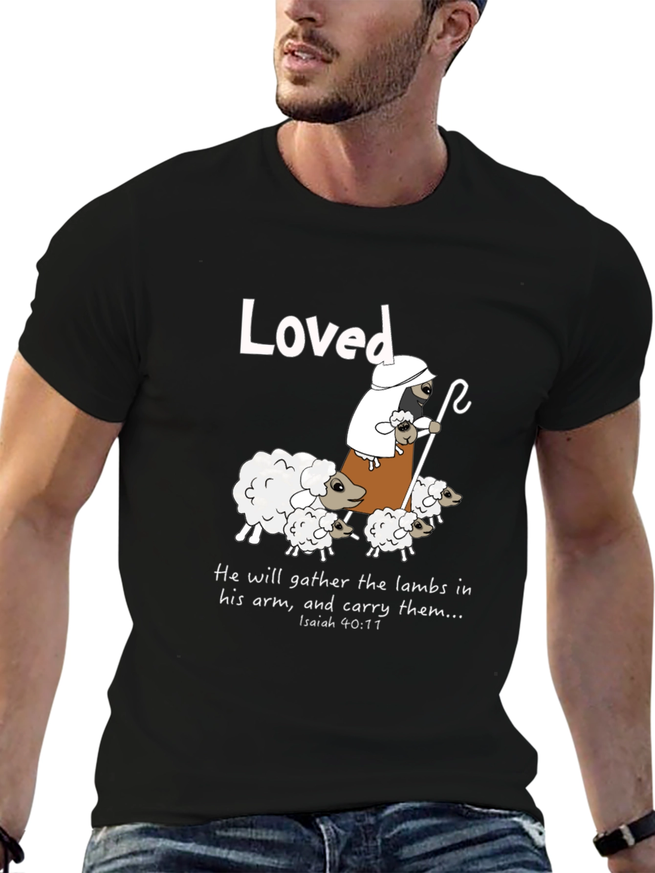 Loved Sheep Graphic T-Shirt