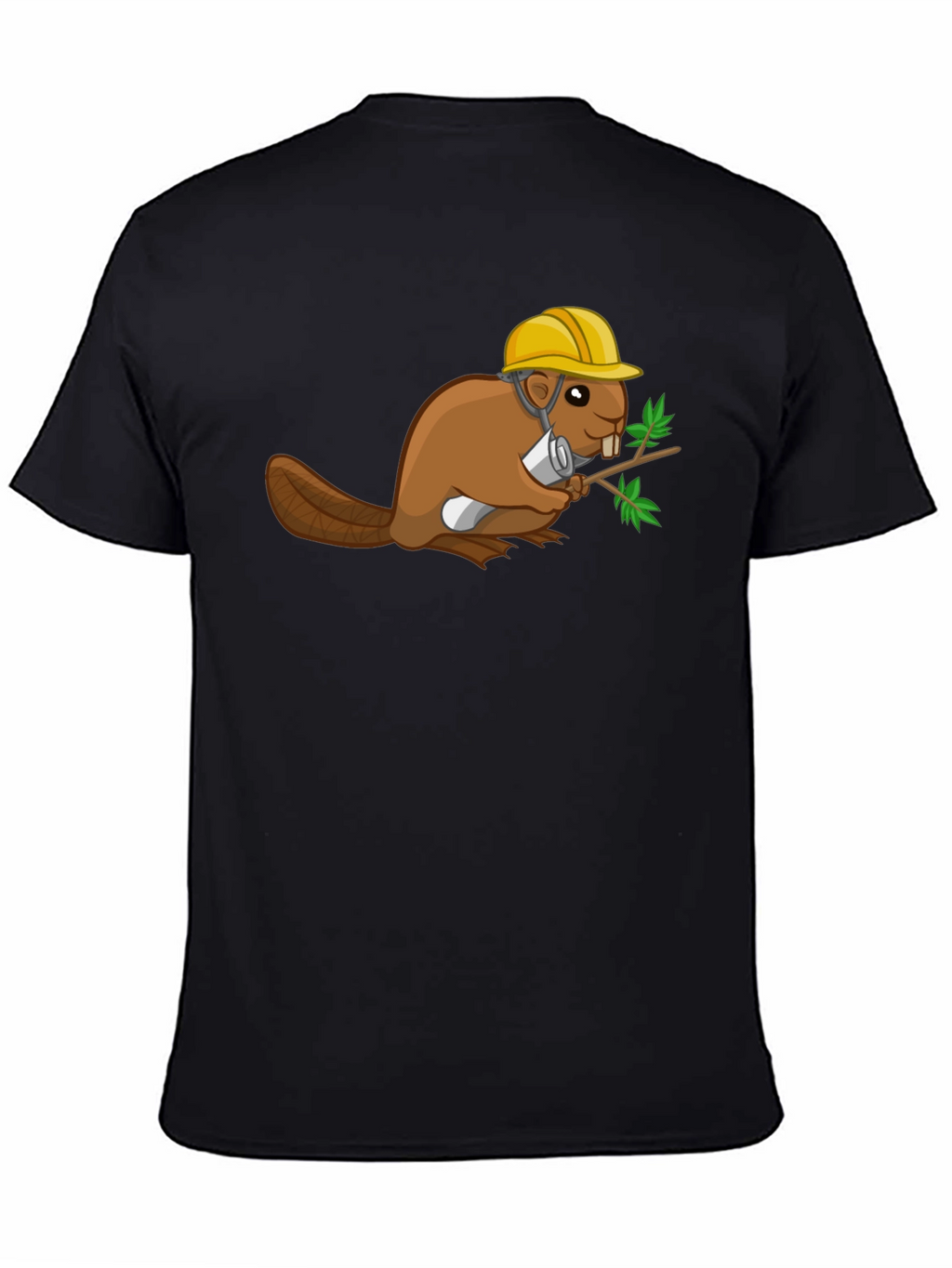 Construction Beaver Graphic T-Shirt