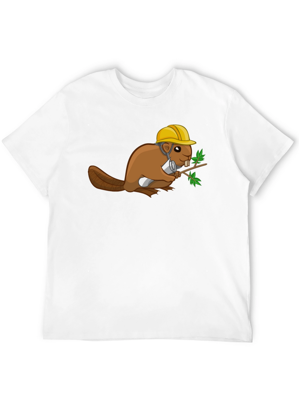 Construction Beaver Graphic T-Shirt