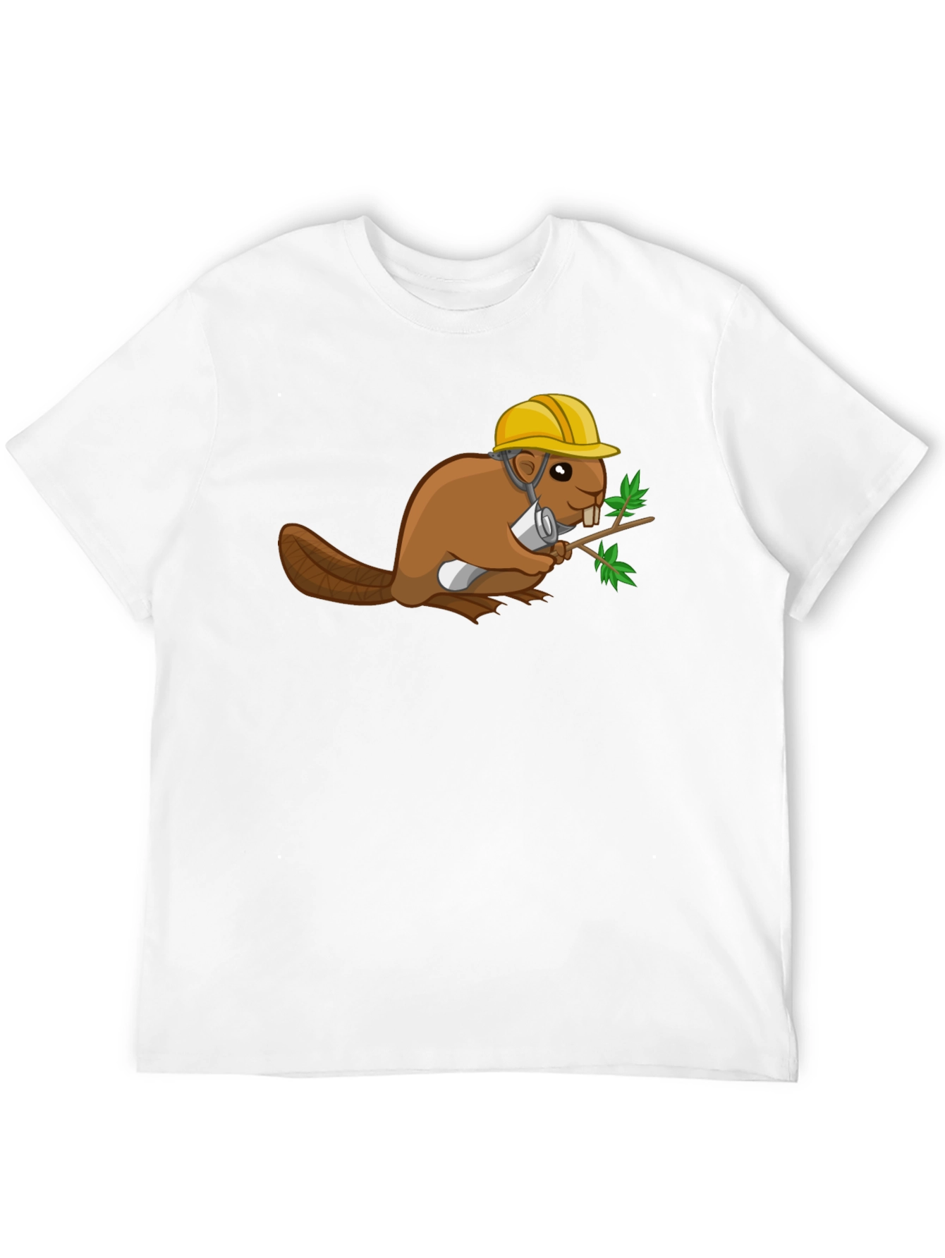 Construction Beaver Graphic T-Shirt