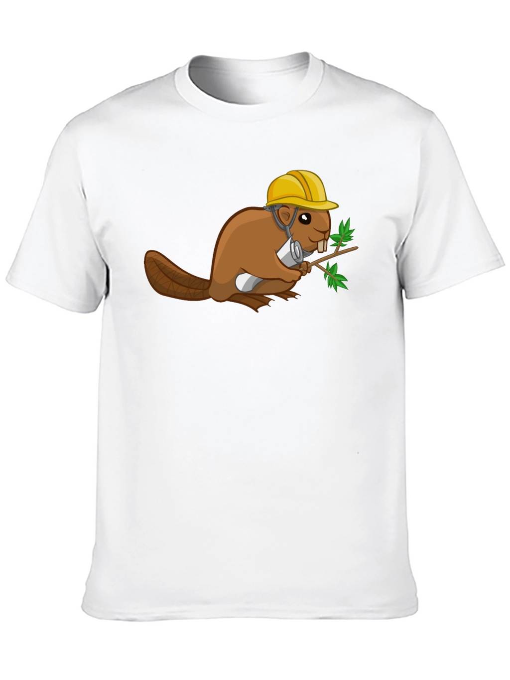 Construction Beaver Graphic T-Shirt