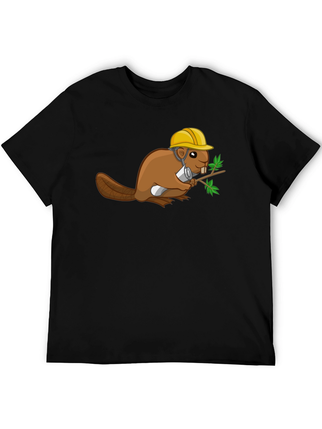 Construction Beaver Graphic T-Shirt