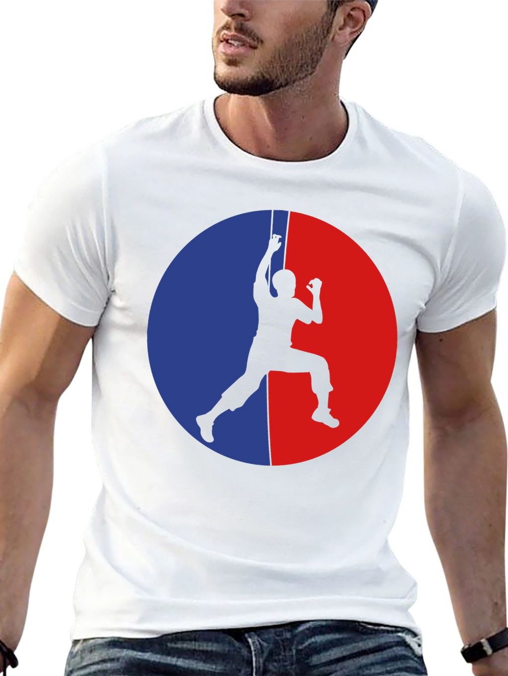 Climbing Silhouette Graphic T-Shirt