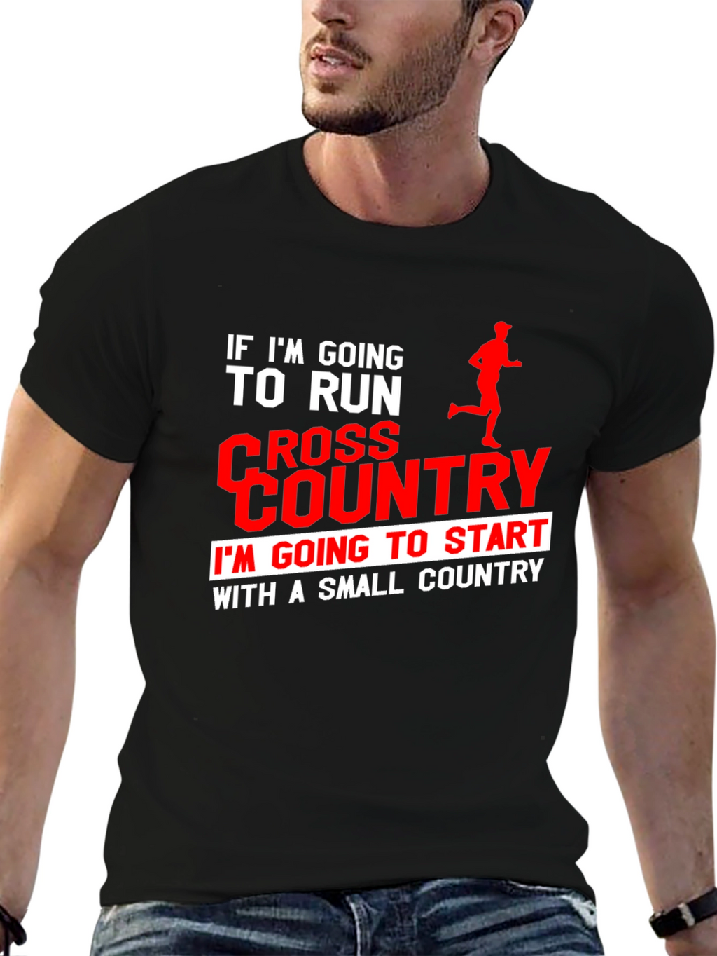 Cross Country Runner T-Shirt: Small Country Start