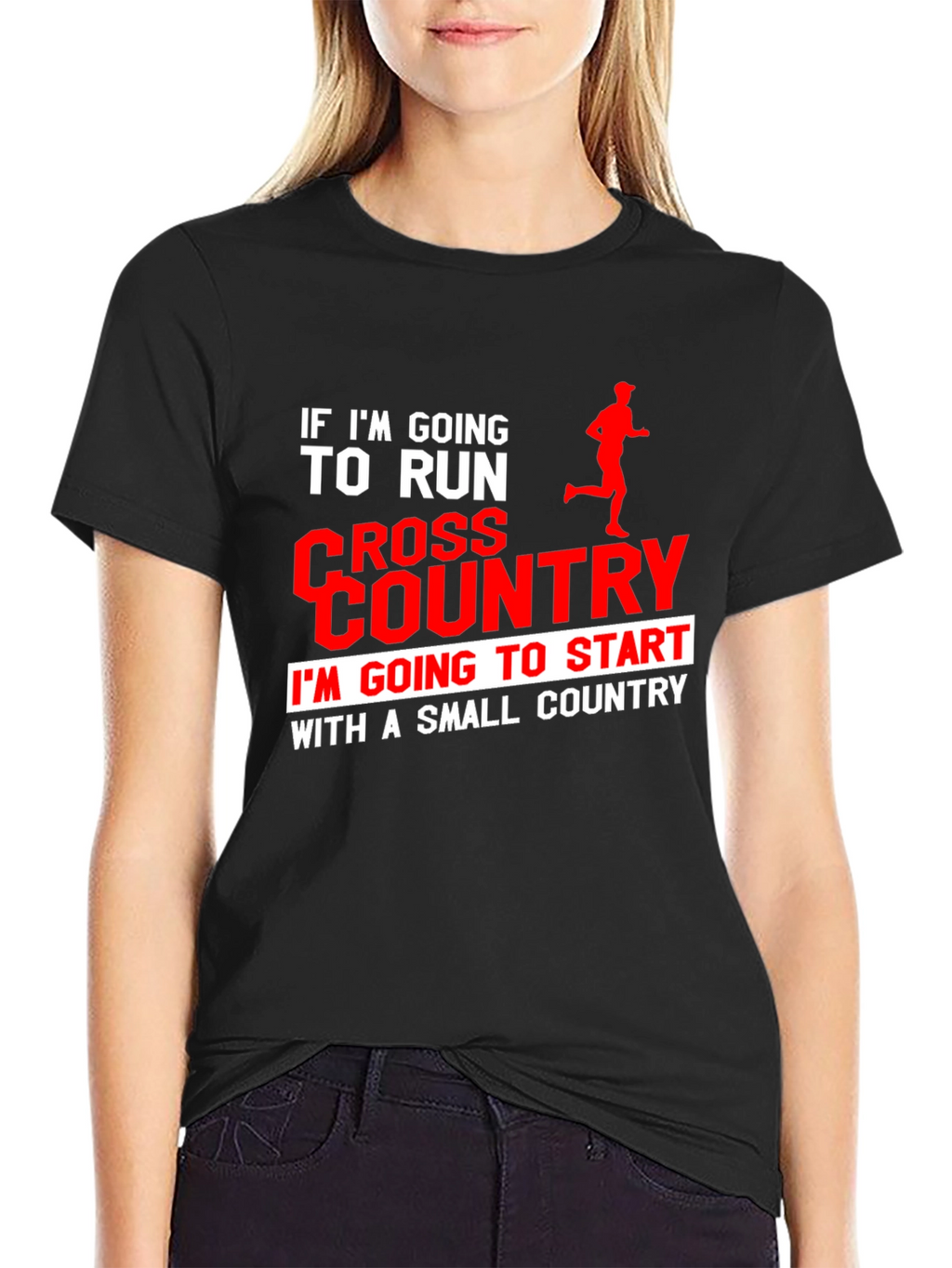 Cross Country Runner T-Shirt: Small Country Start