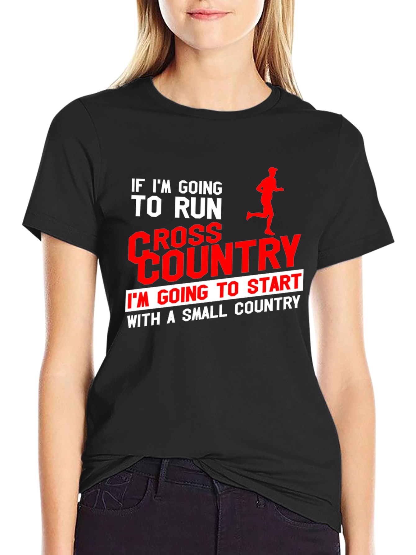 Cross Country Runner T-Shirt: Small Country Start