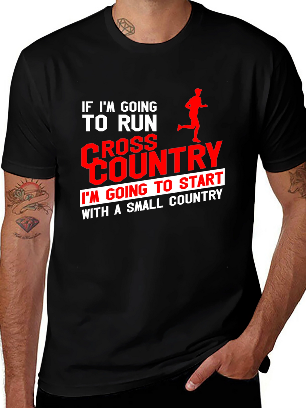 Cross Country Runner T-Shirt: Small Country Start