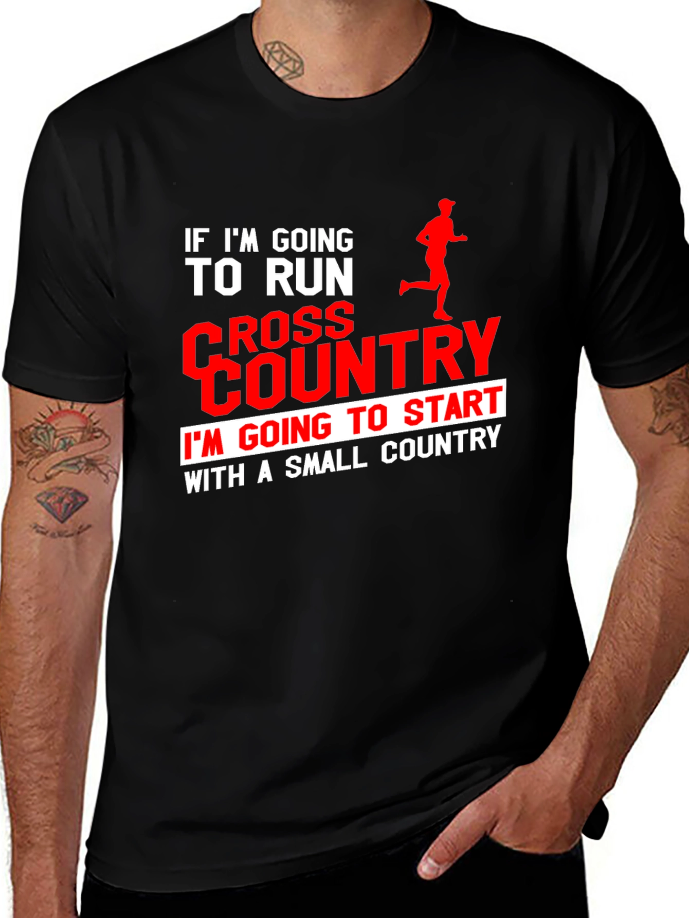 Cross Country Runner T-Shirt: Small Country Start