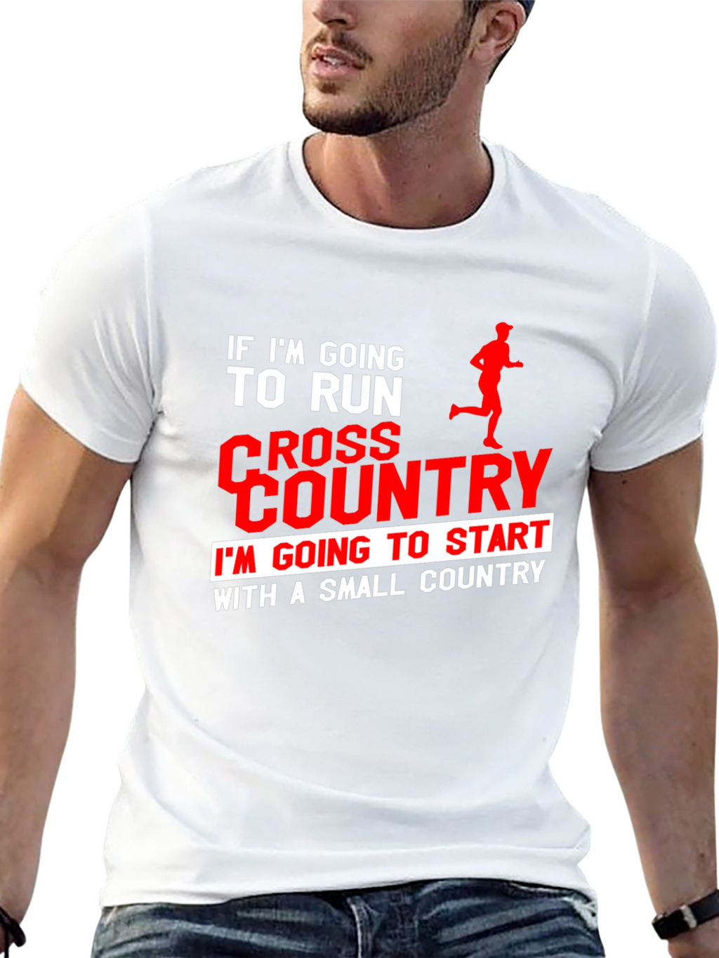 Cross Country Runner T-Shirt: Small Country Start