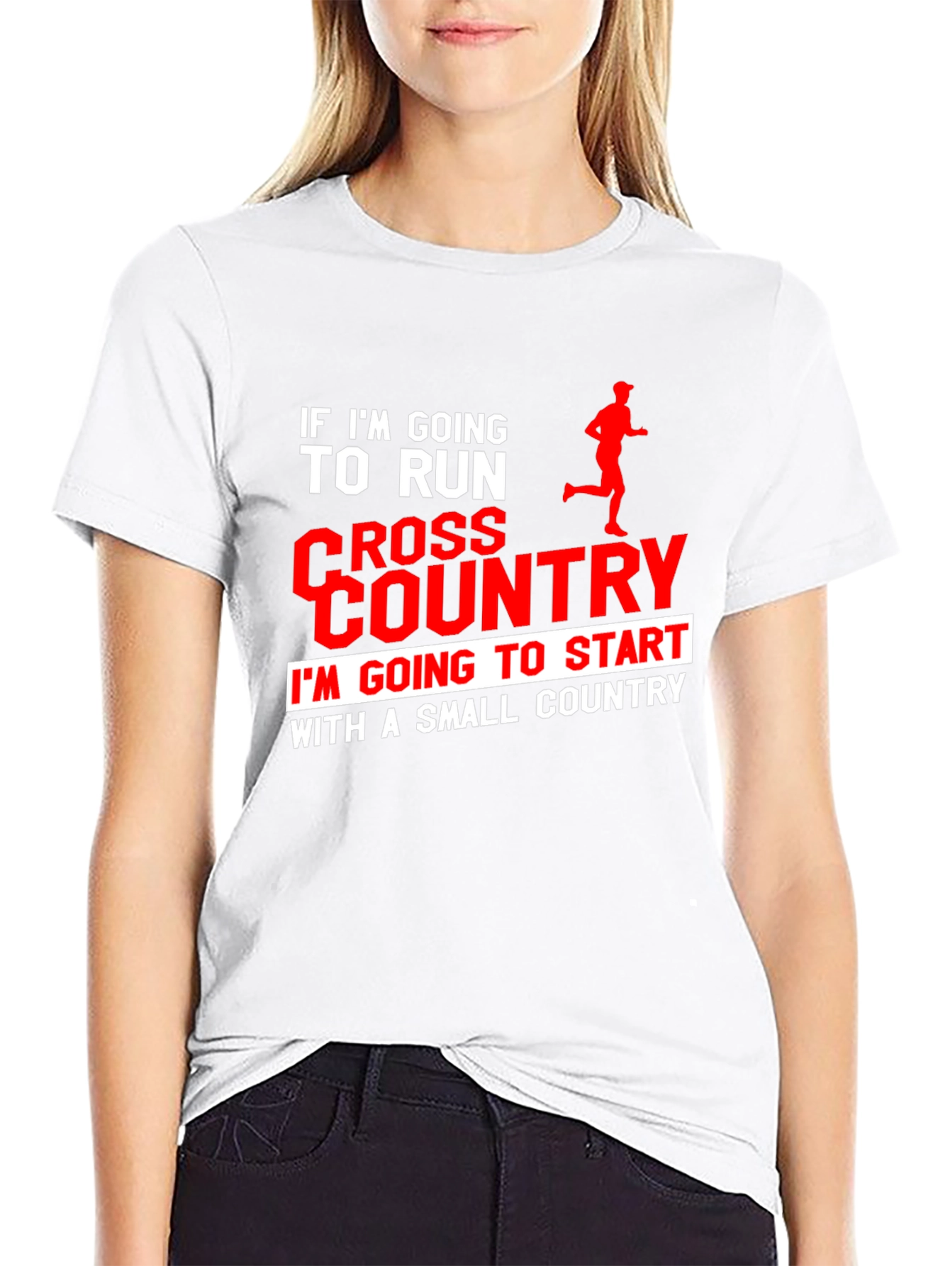 Cross Country Runner T-Shirt: Small Country Start