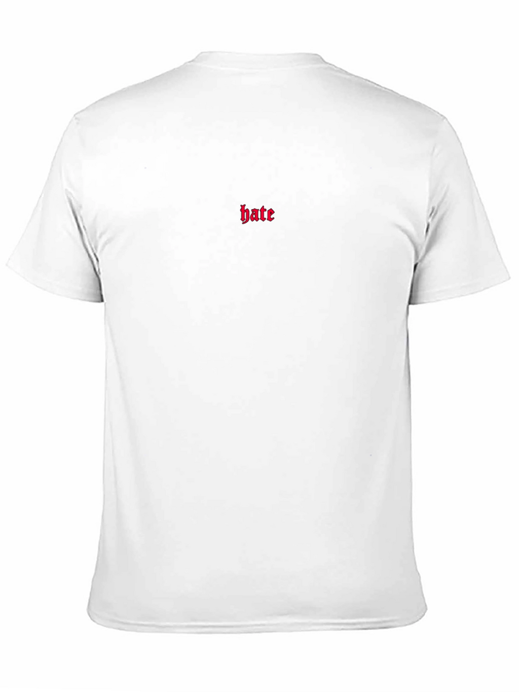 Hate Embroidered Black T-Shirt
