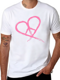 Heart Peace Symbol Graphic Tee
