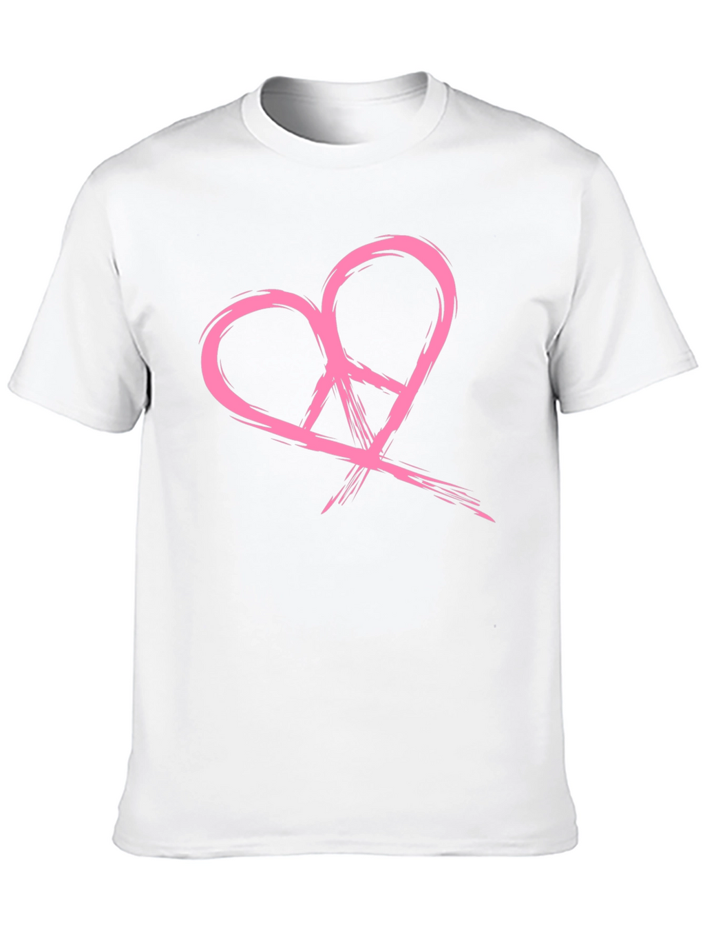 Heart Peace Symbol Graphic Tee
