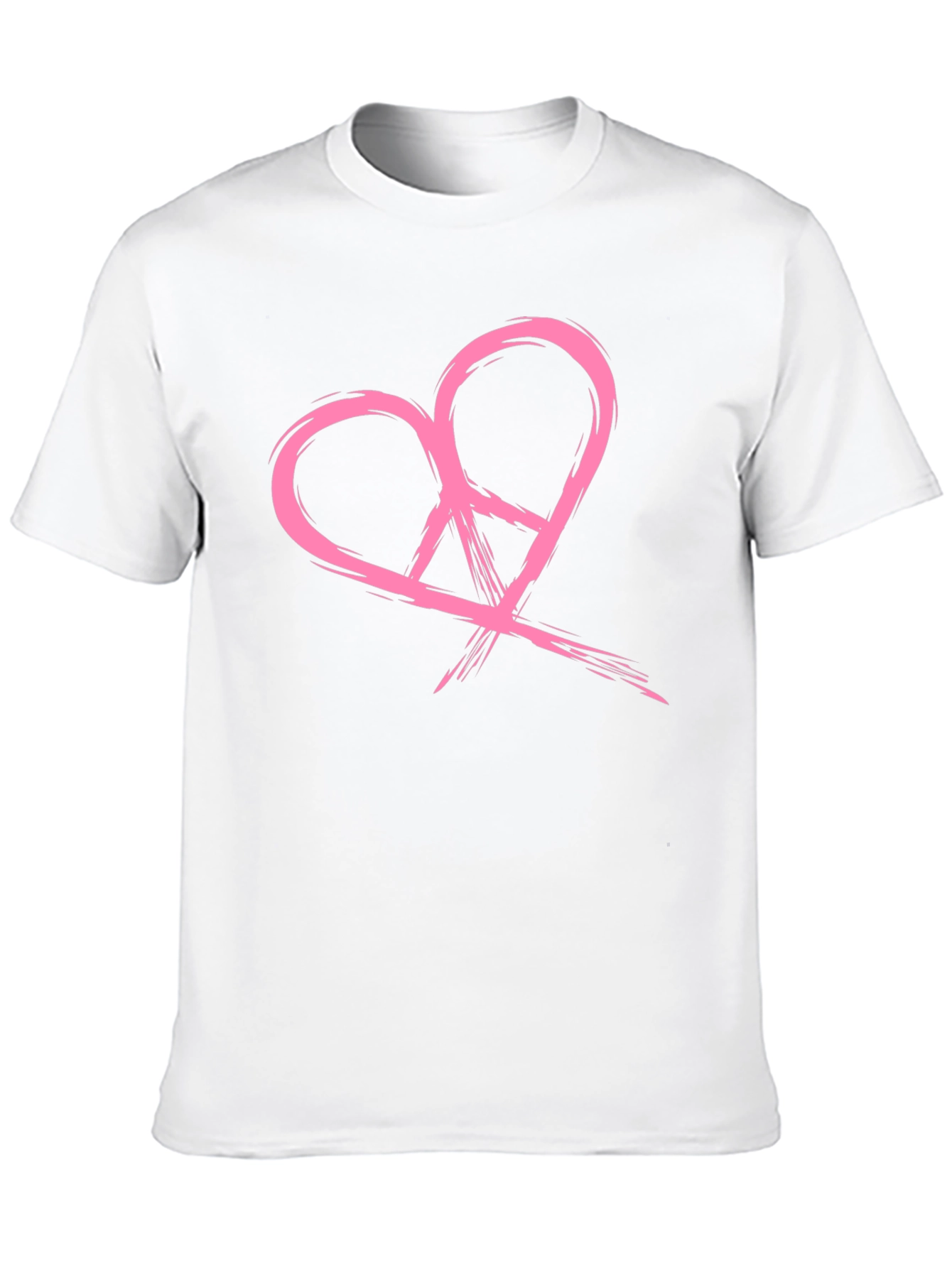 Heart Peace Symbol Graphic Tee