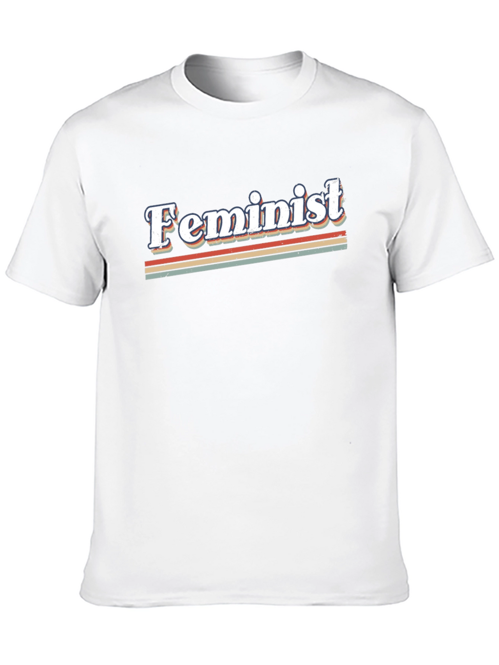 Retro Feminist Graphic Tee - Black