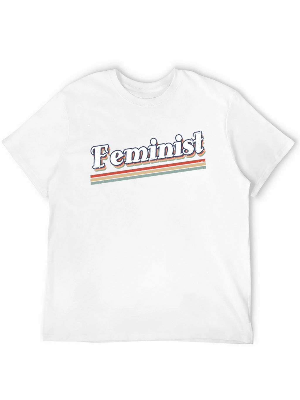 Retro Feminist Graphic Tee - Black