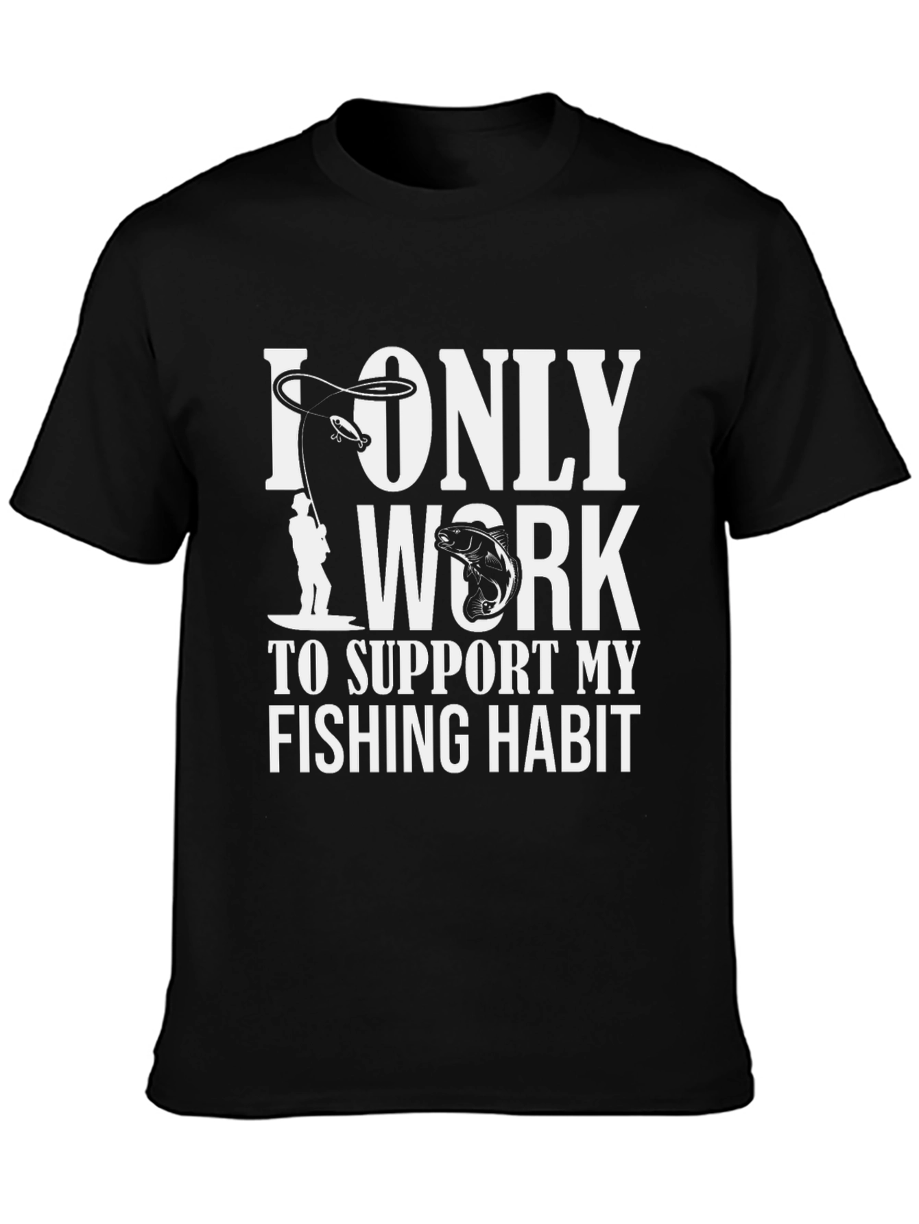 Fishing Habit T-Shirt - Funny Angler Tee