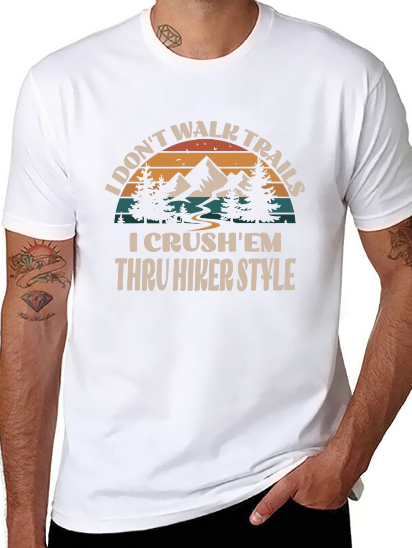 I Crushem Thru Hiker Style Graphic Tee