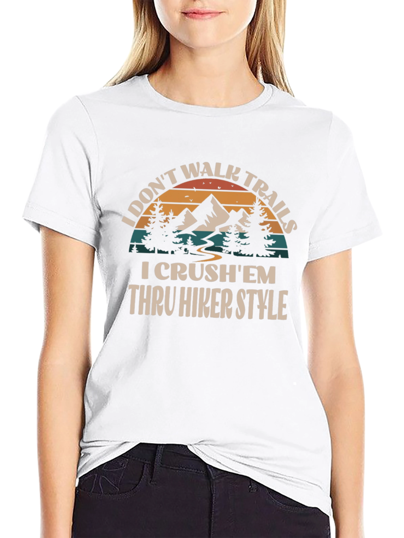 I Crushem Thru Hiker Style Graphic Tee