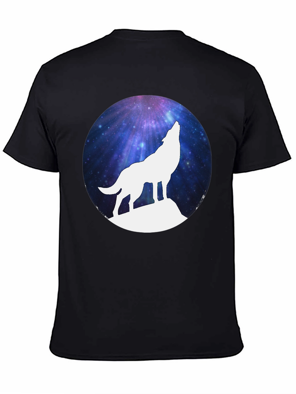 Galaxy Wolf Silhouette T-Shirt