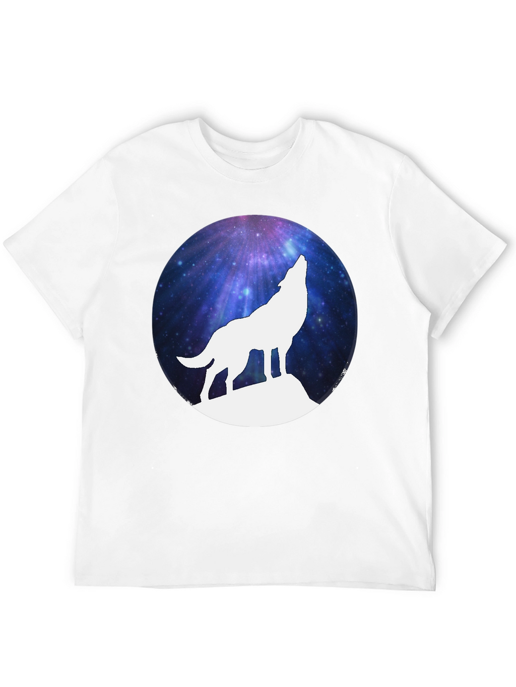 Galaxy Wolf Silhouette T-Shirt