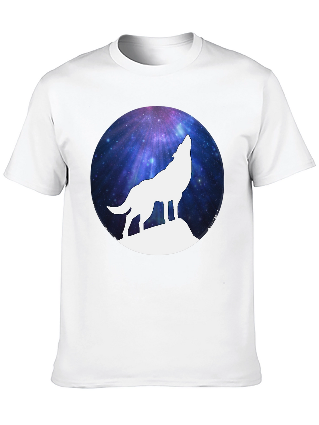 Galaxy Wolf Silhouette T-Shirt