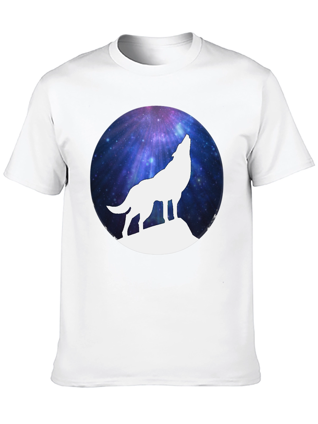 Galaxy Wolf Silhouette T-Shirt