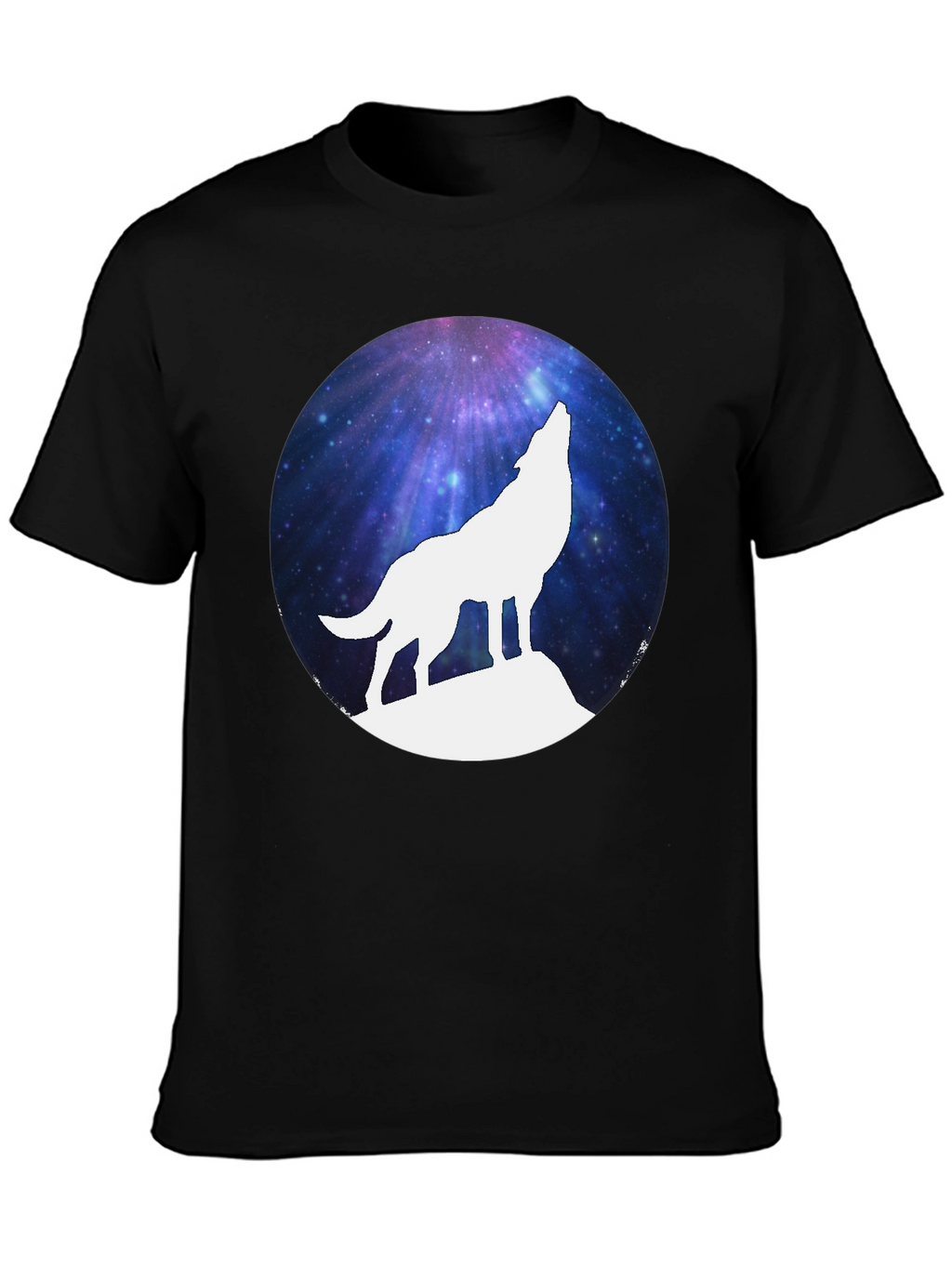 Galaxy Wolf Silhouette T-Shirt