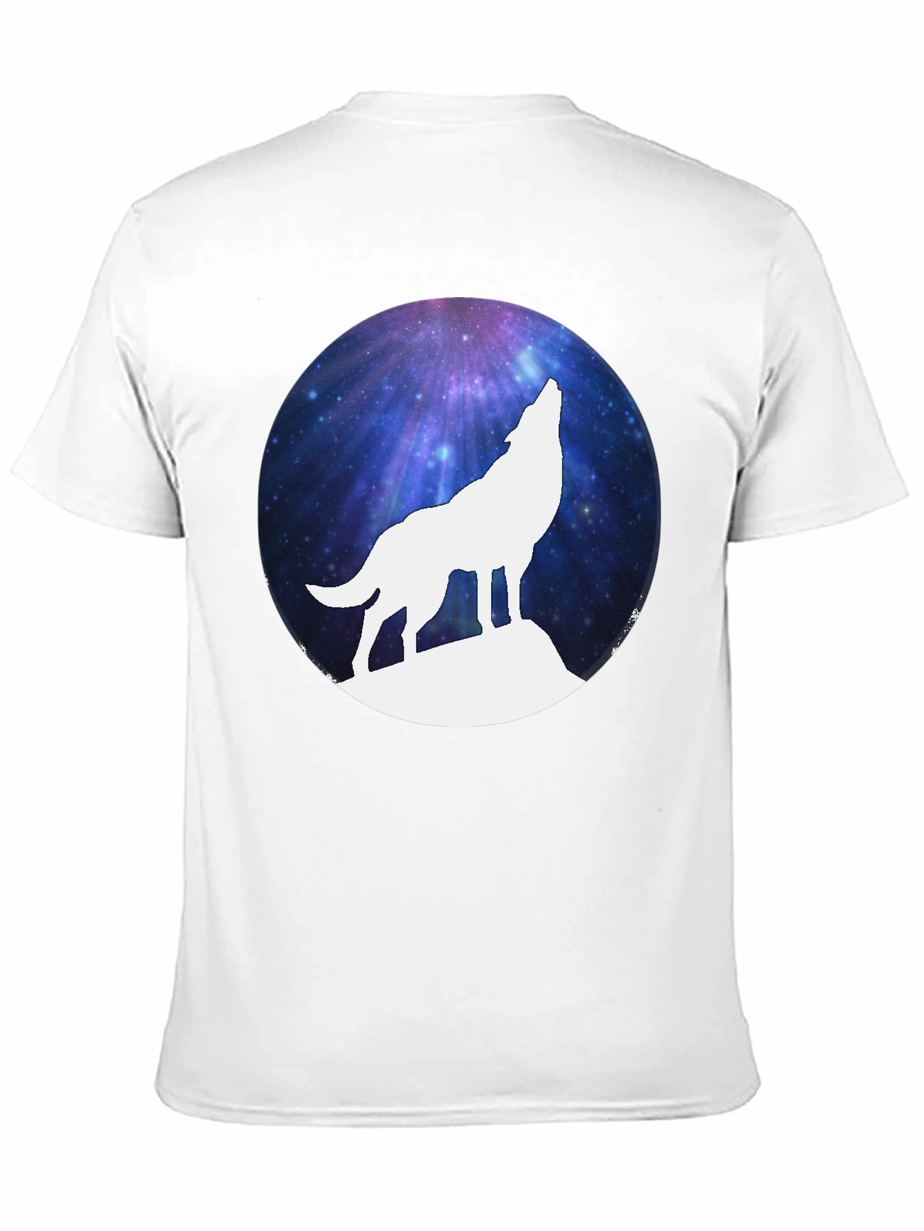 Galaxy Wolf Silhouette T-Shirt