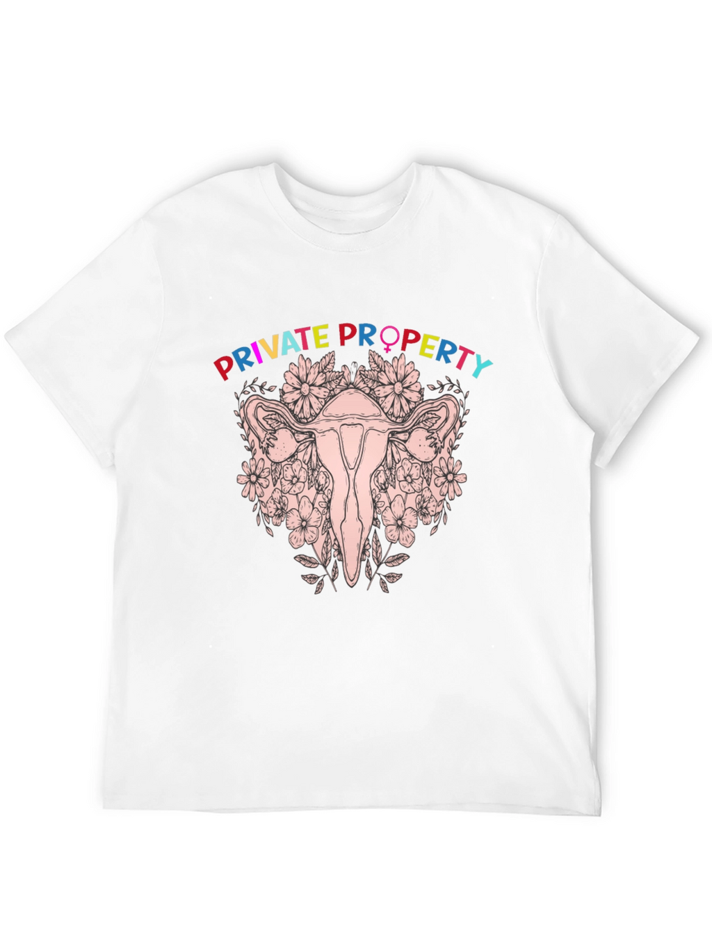Private Property Uterus Graphic Tee - Black