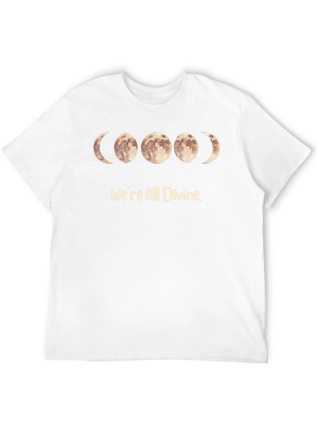 Divine Moon Phase Black T-Shirt