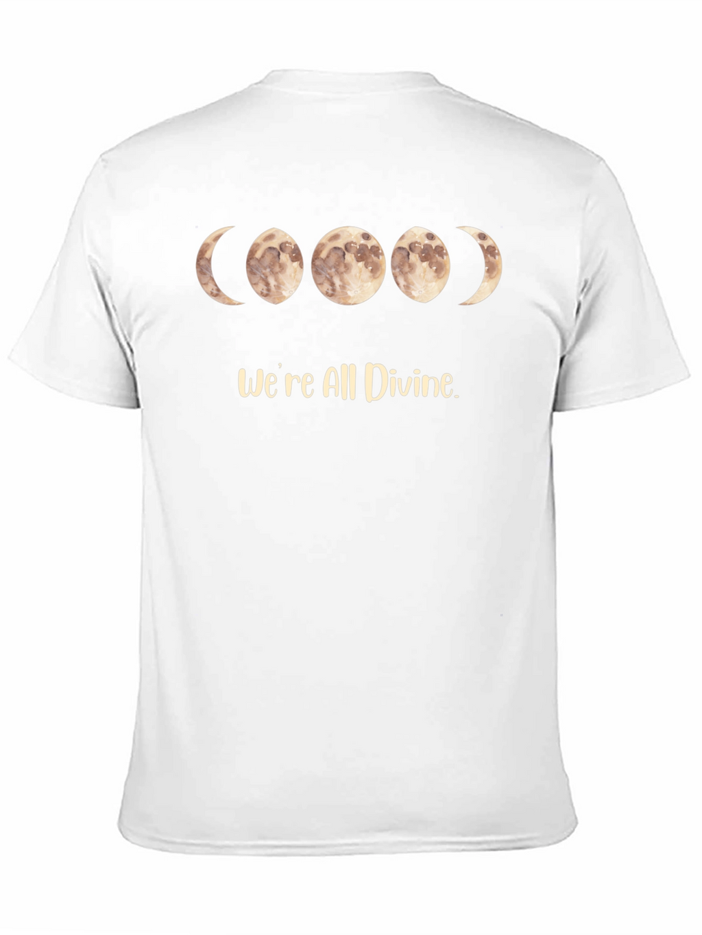 Divine Moon Phase Black T-Shirt
